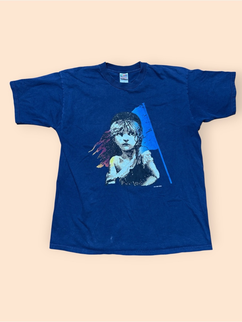 Vintage 1990s Les Miserables T Shirt Blue Men’s XL Vtg 90s